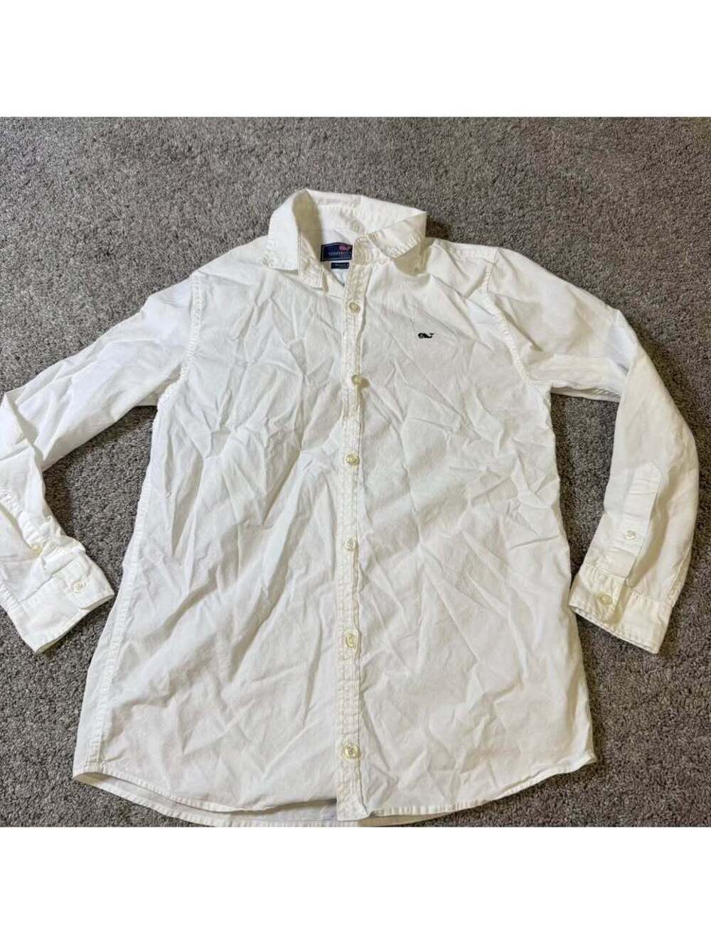Vineyard Vines Boy’s White Whale Shirt Size Medium (12-14)